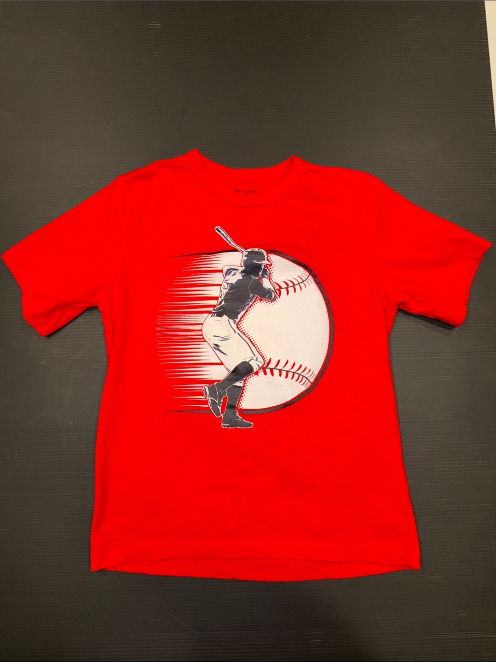 The Children's Place Red Baseball Batter Graphic Tee